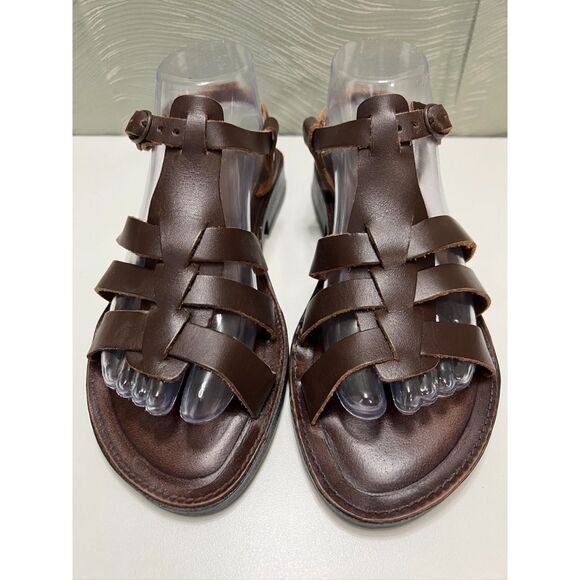 Nature Trek brown leather Fisherman Sandals. Size 9. - Picture 1 of 8